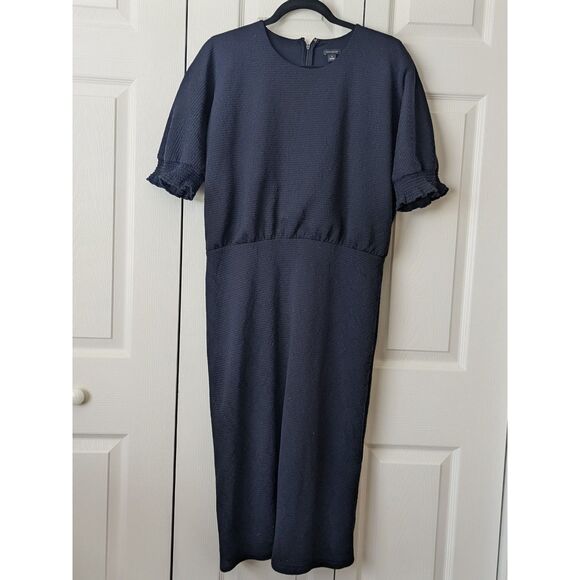 Ann Taylor Black Mid Ridge Band Dress Women’s Size 10 - Picture 1 of 10
